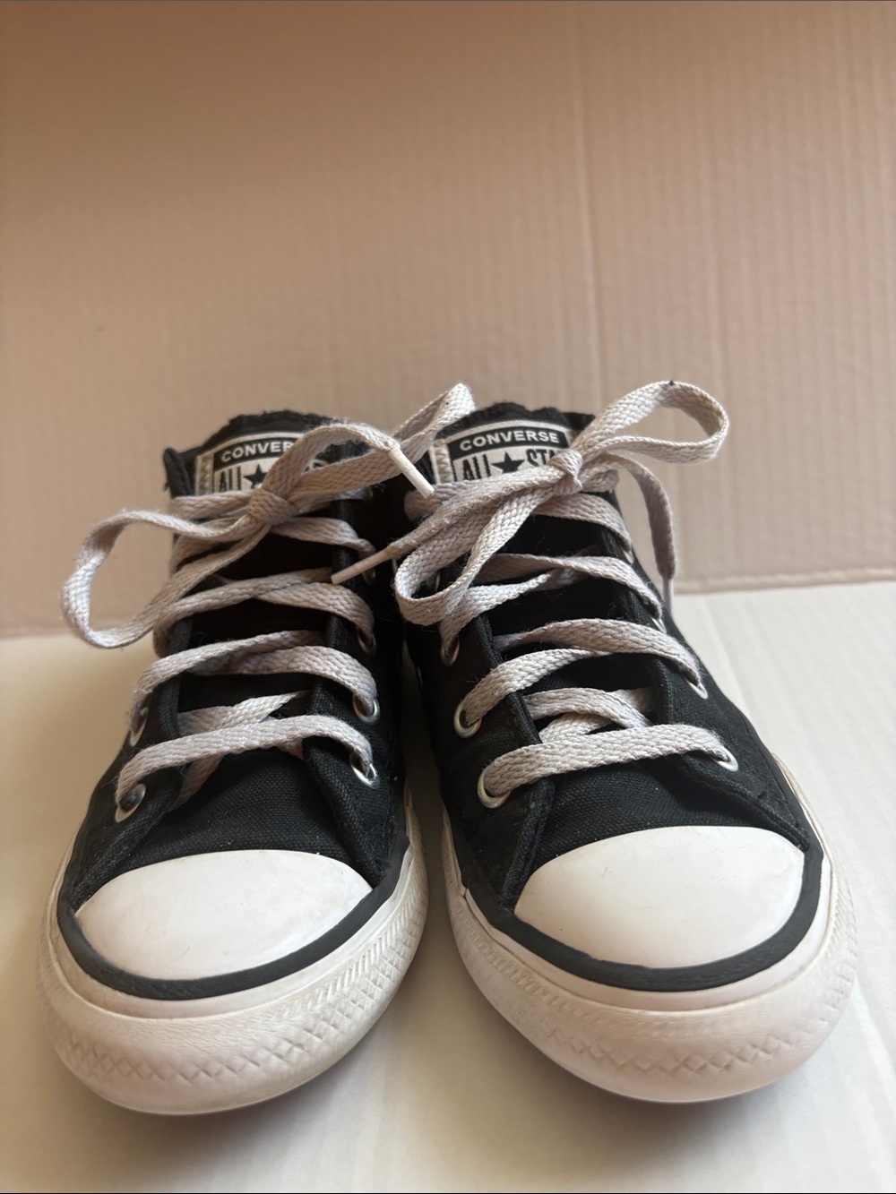Converse Kids Black and White High-Top Sneakers